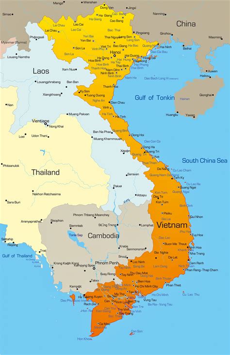 Vietnam haritası